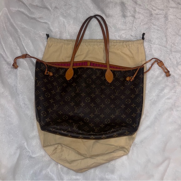 LOUIS VUITTON NEVERFULL MM MONOGRAM LV TOTE BAG - Picture 12 of 14